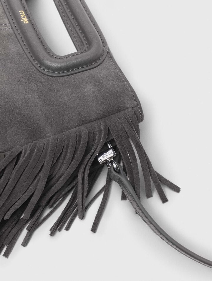 Sac M en cuir suède