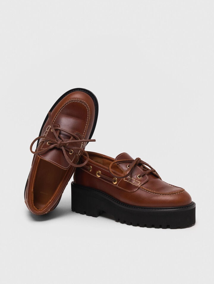 Mocassin bateau avec semelle chunky
