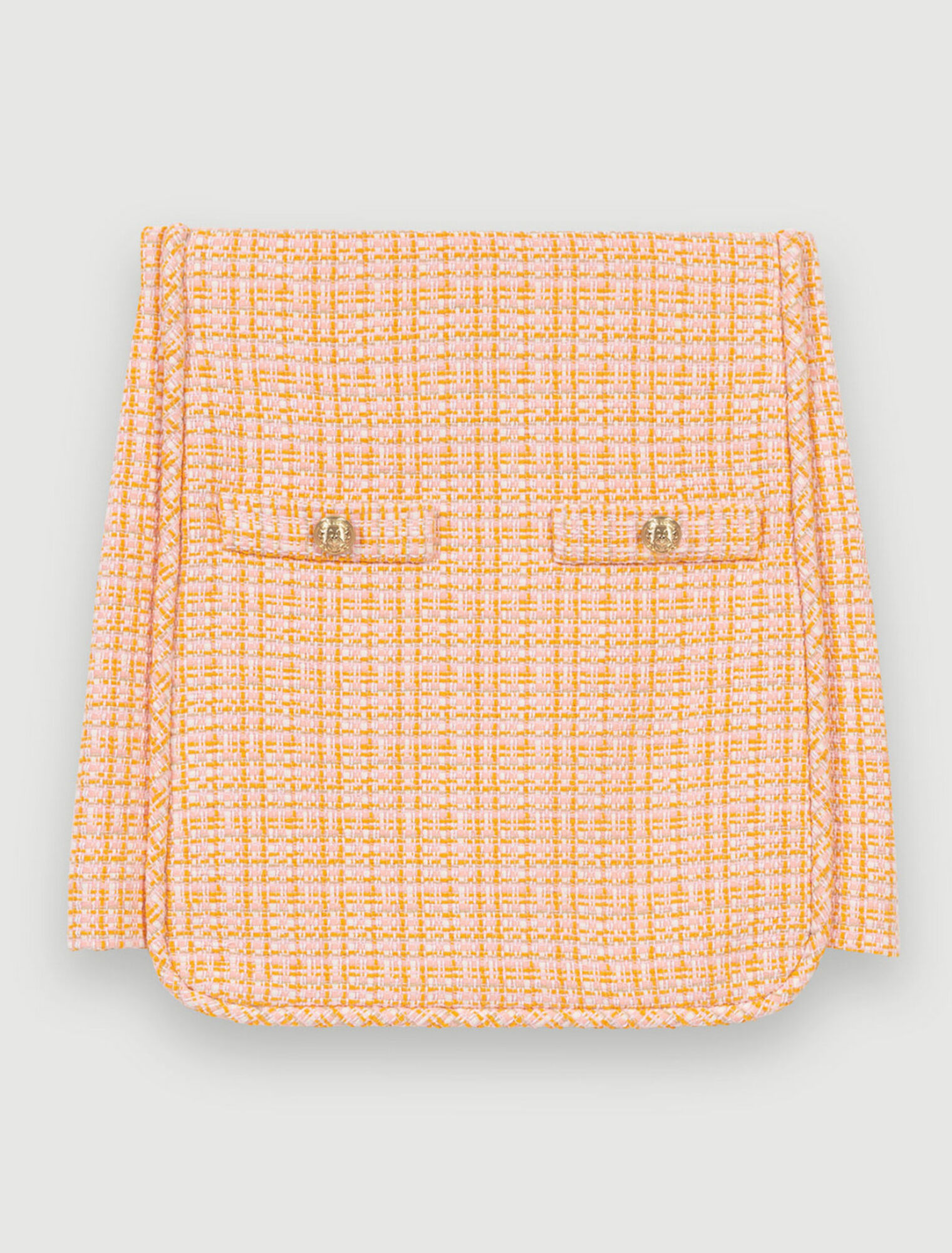 Short tweed skirt