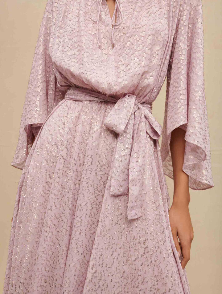 Robe longue brillante