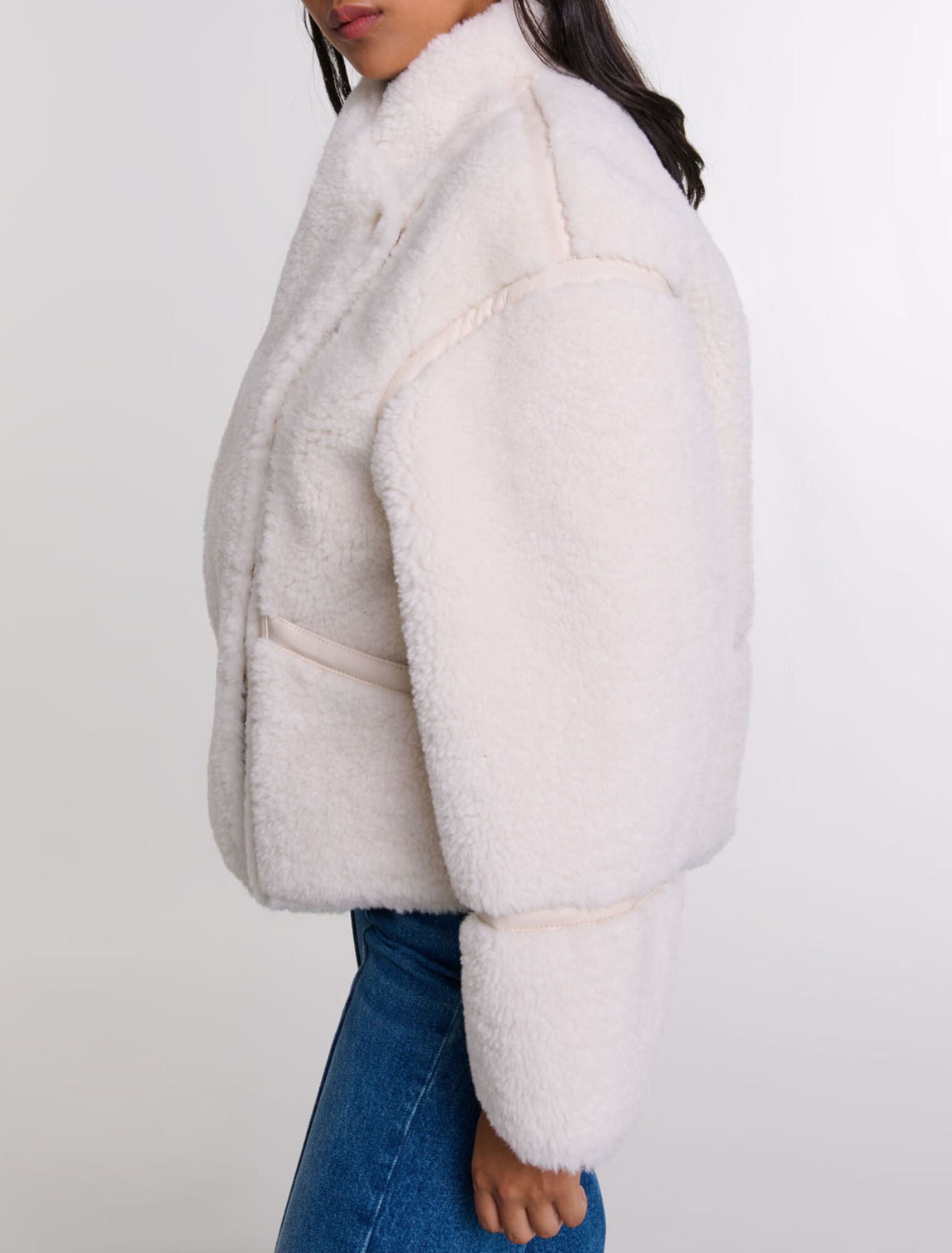 Short faux fur coat