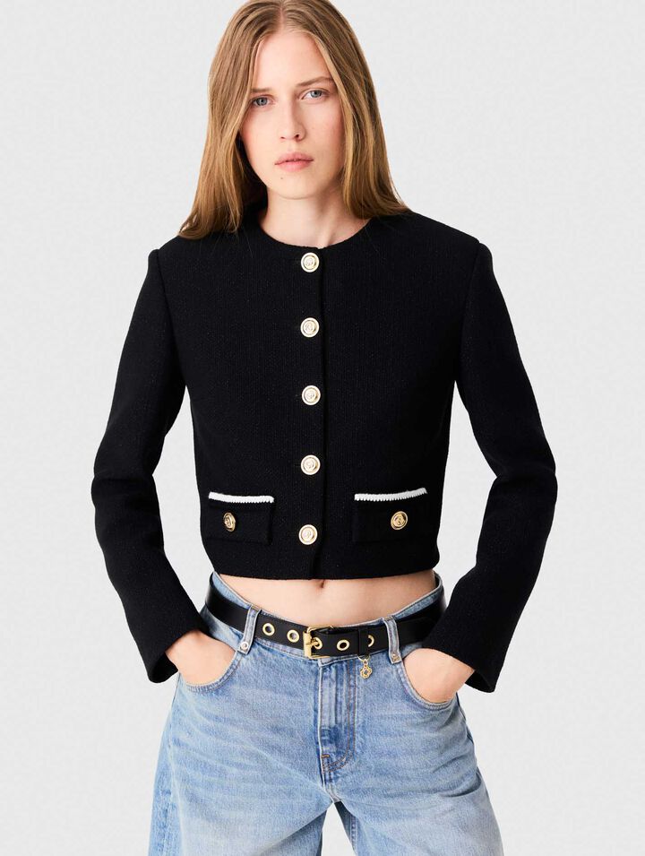Veste tweed courte