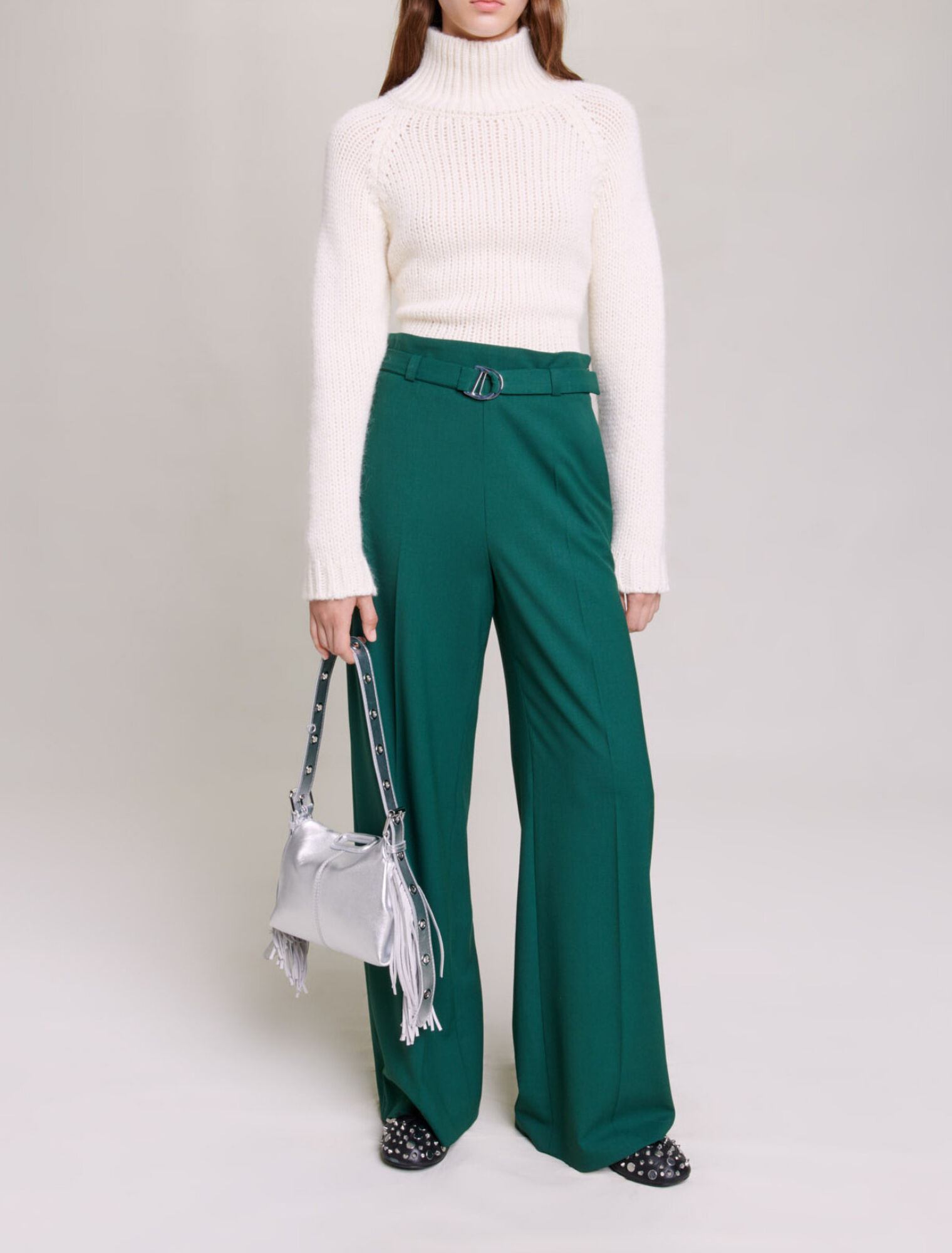 Pantalon de tailleur large