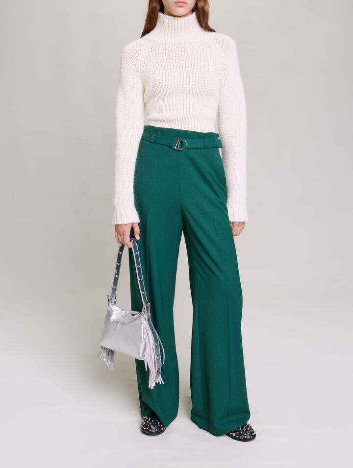 Pantalon de tailleur large