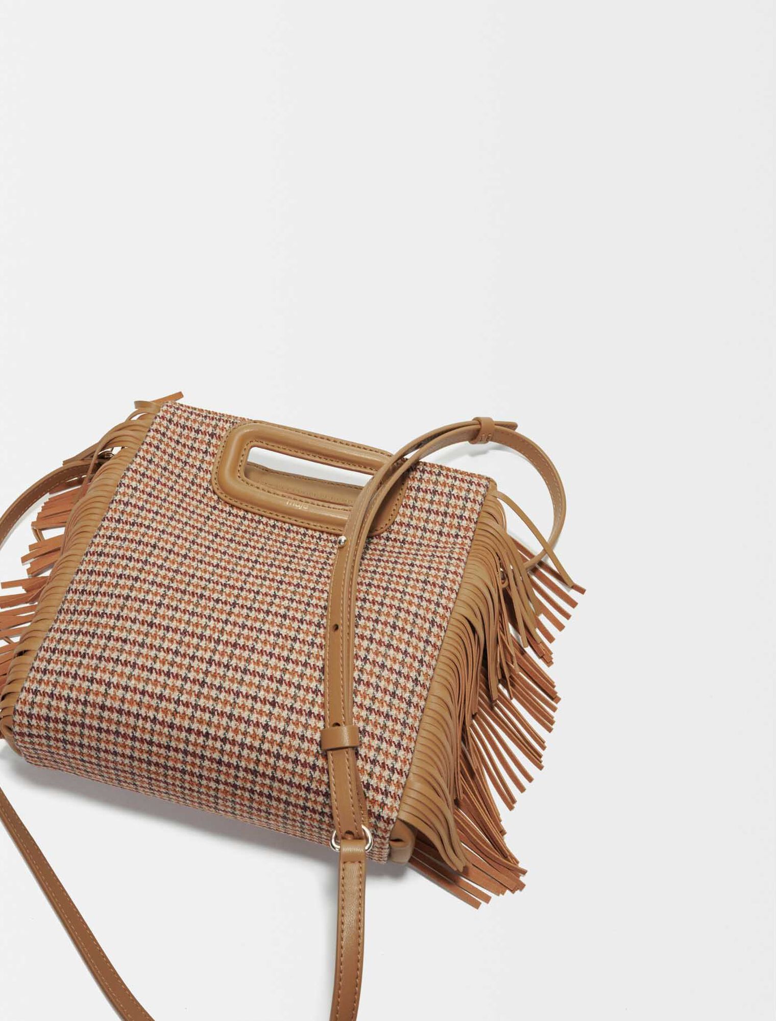 Canvas houndstooth M bag
