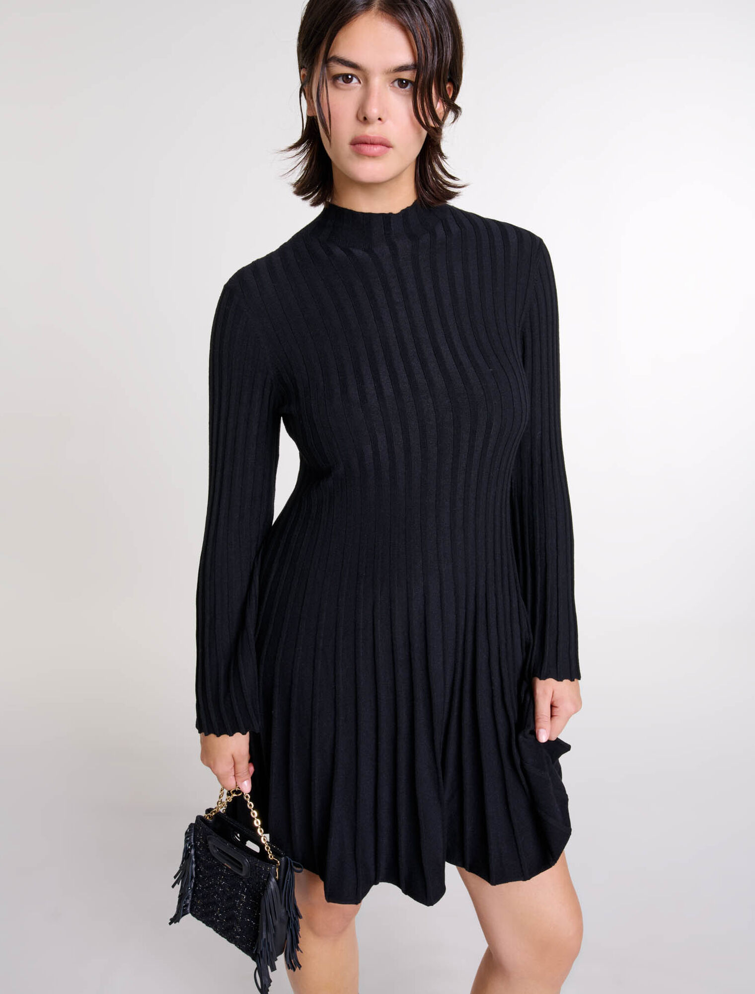 Robe courte en maille