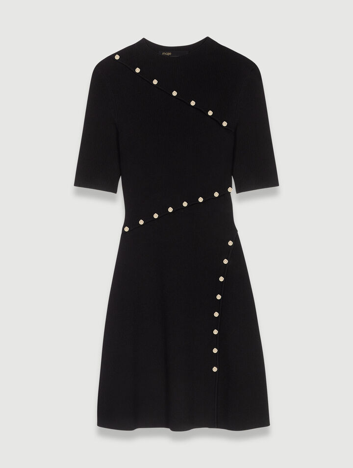 Robe en maille côtelée