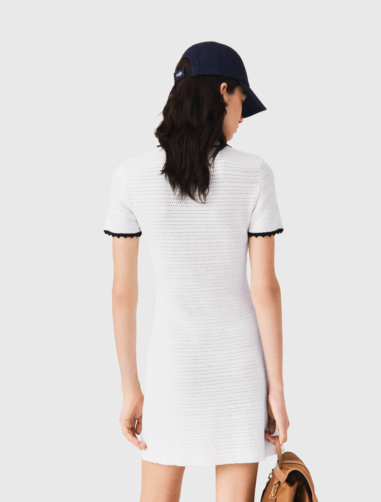 Robe polo en maille avec crochet