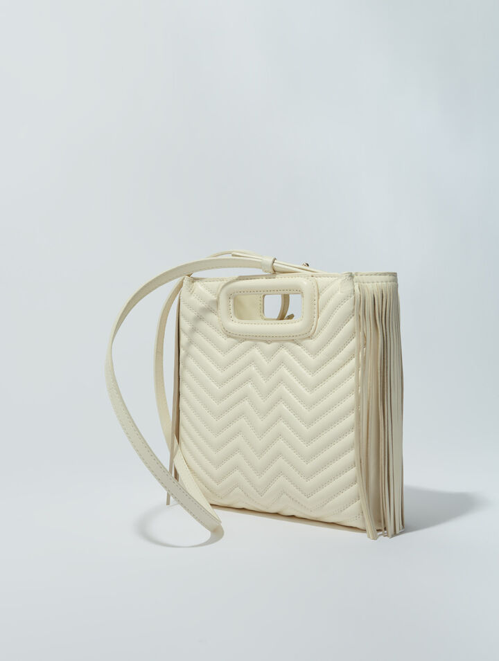 Sac M à franges matelassé