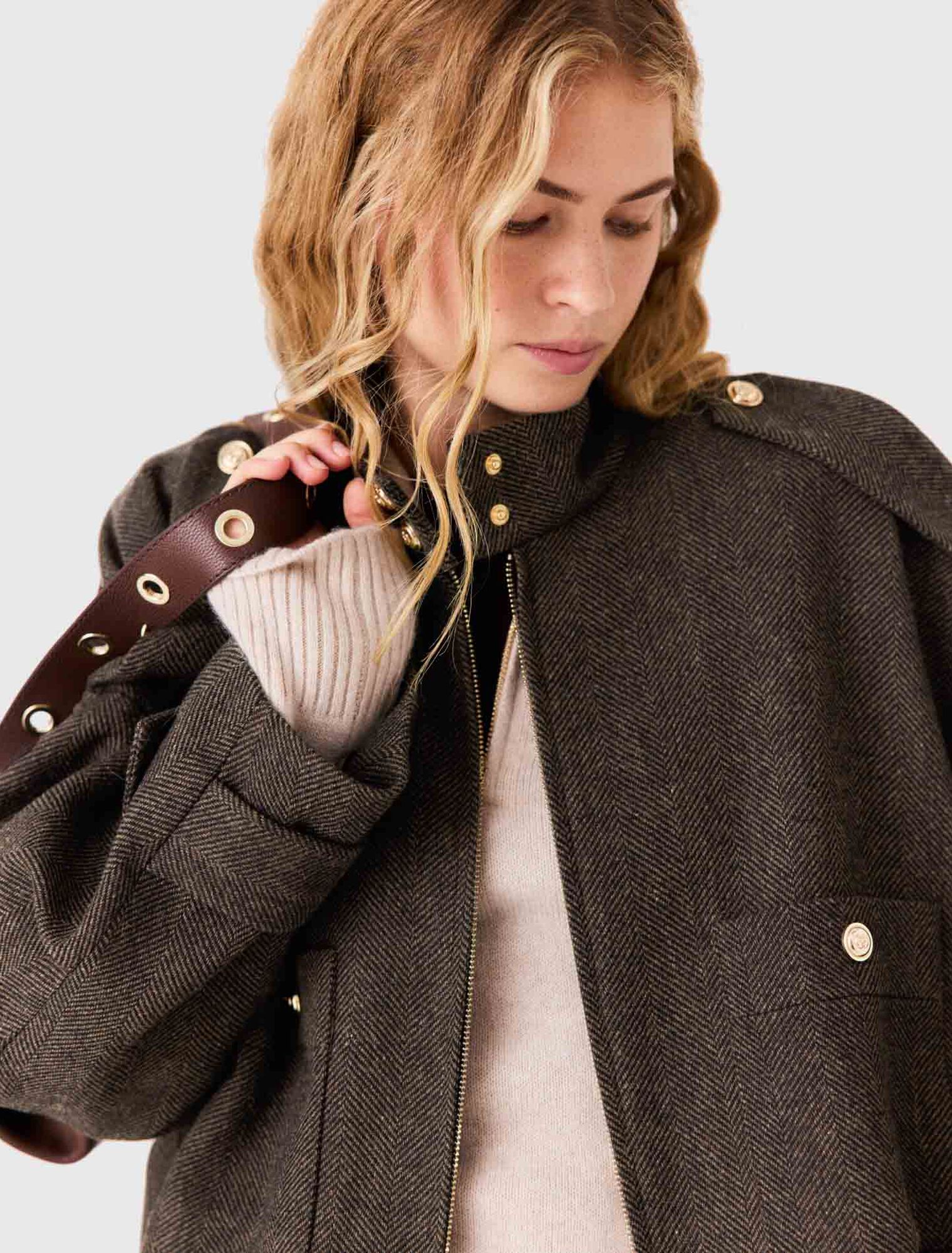 Oversized wool jacket