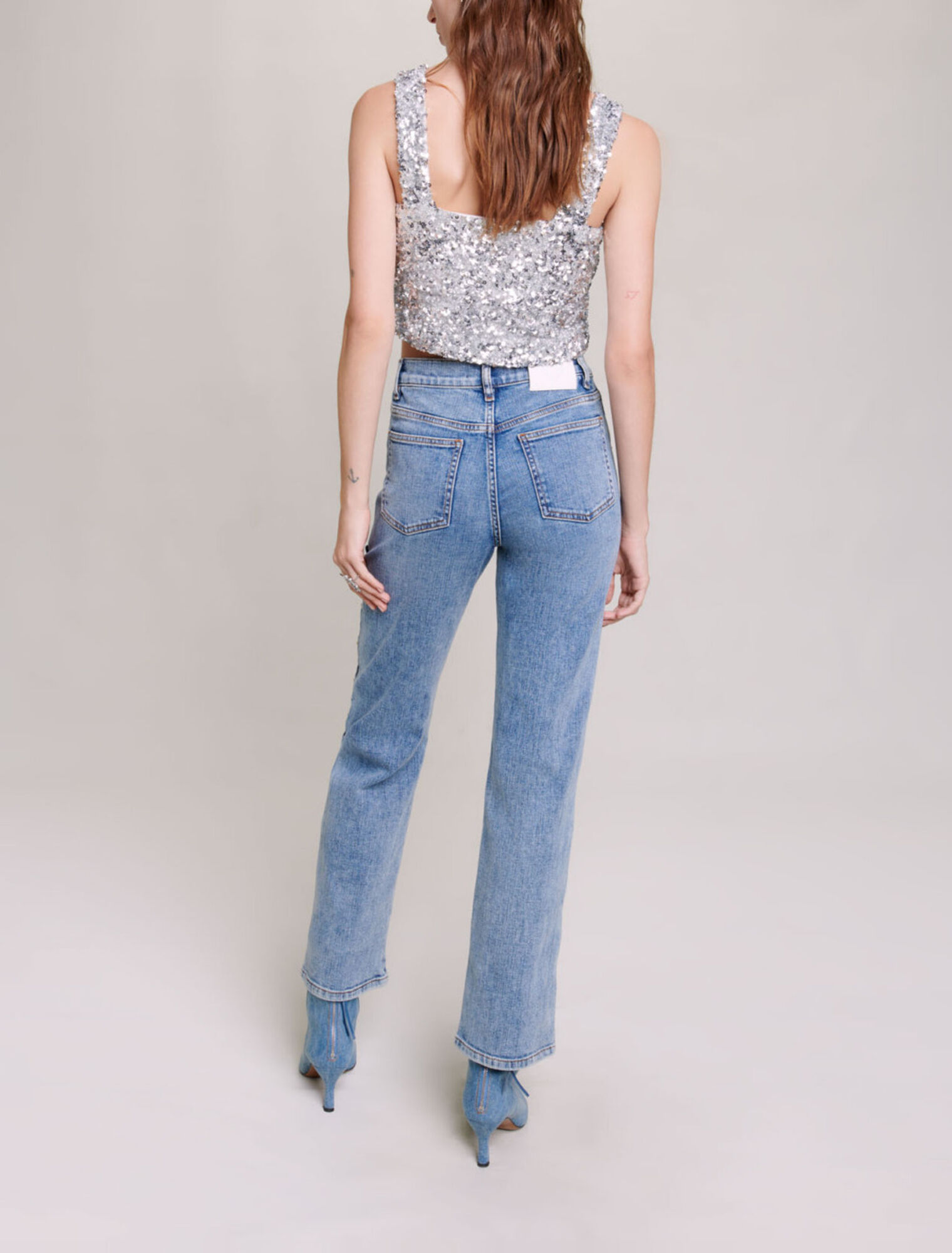 Sequinned top