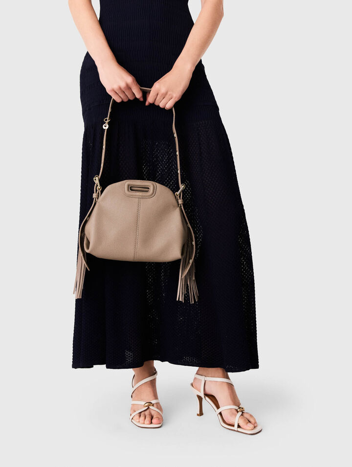 Grained leather mini Miss M bag