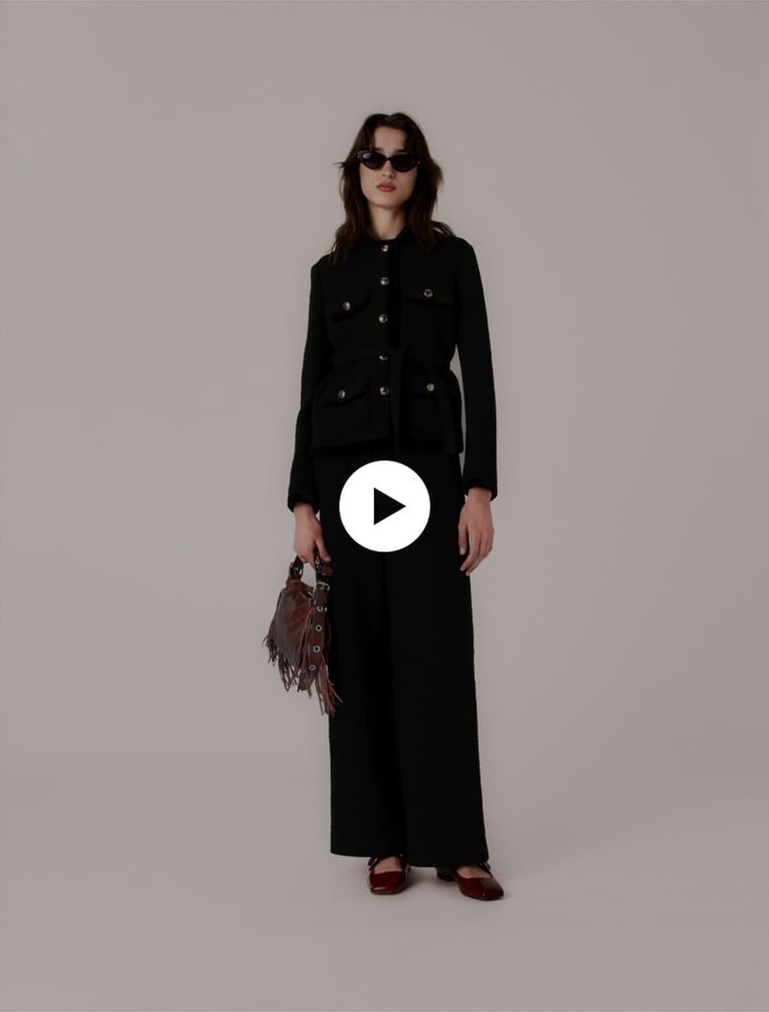 Long tweed jacket