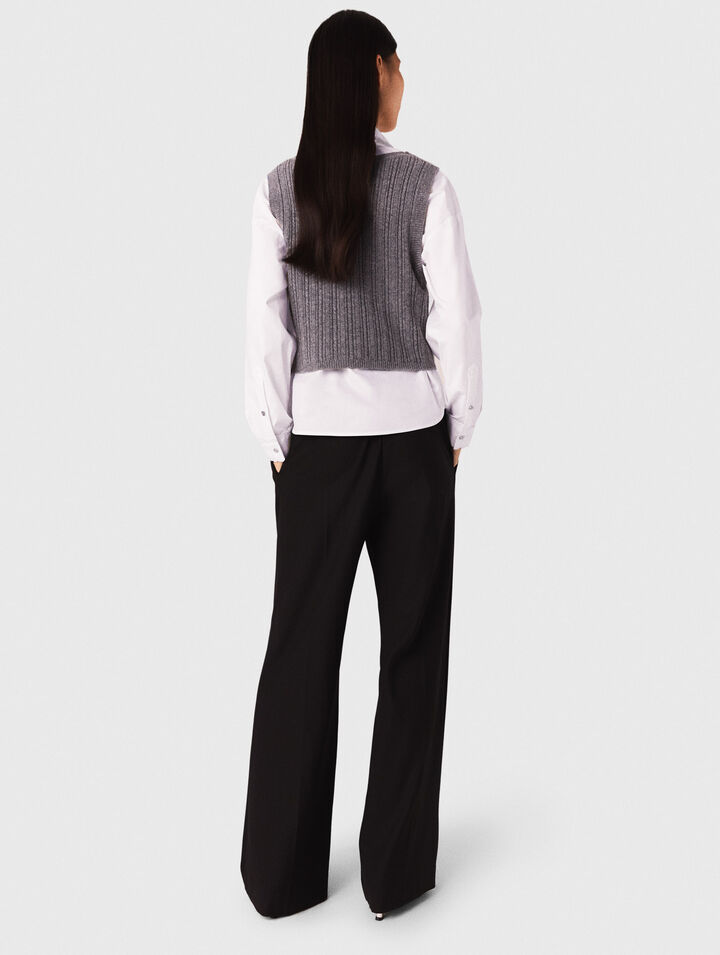 Pantalon large de costume