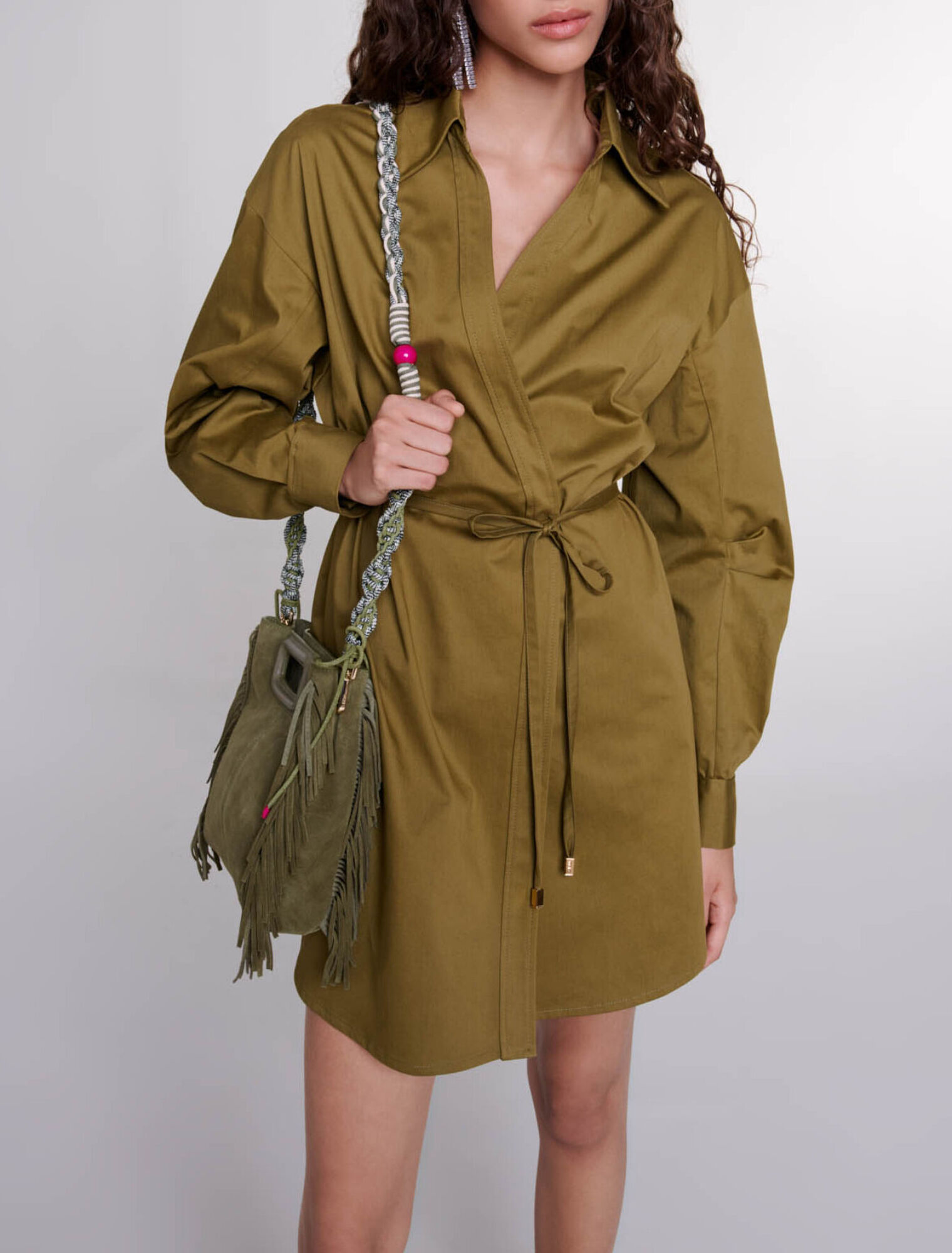 Robe portefeuille ajourée