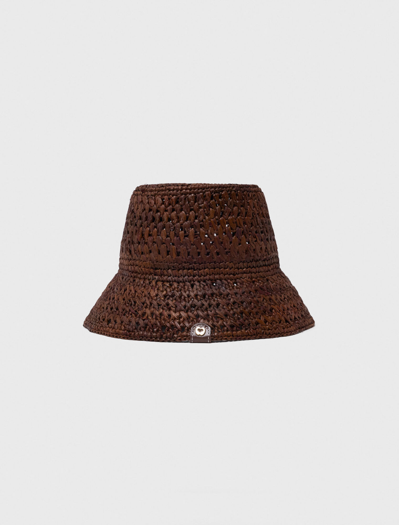 Crochet raffia bucket hat