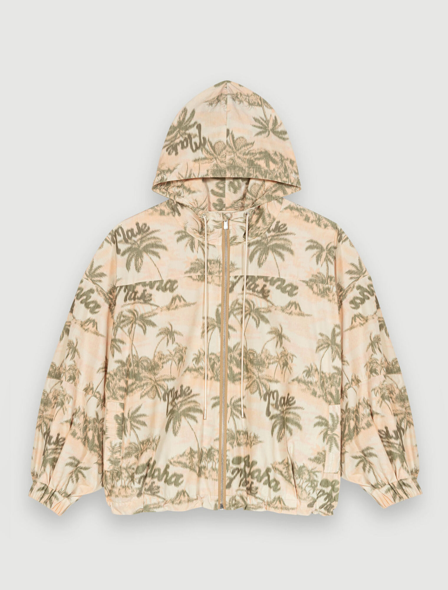Veste à motifs palmiers
