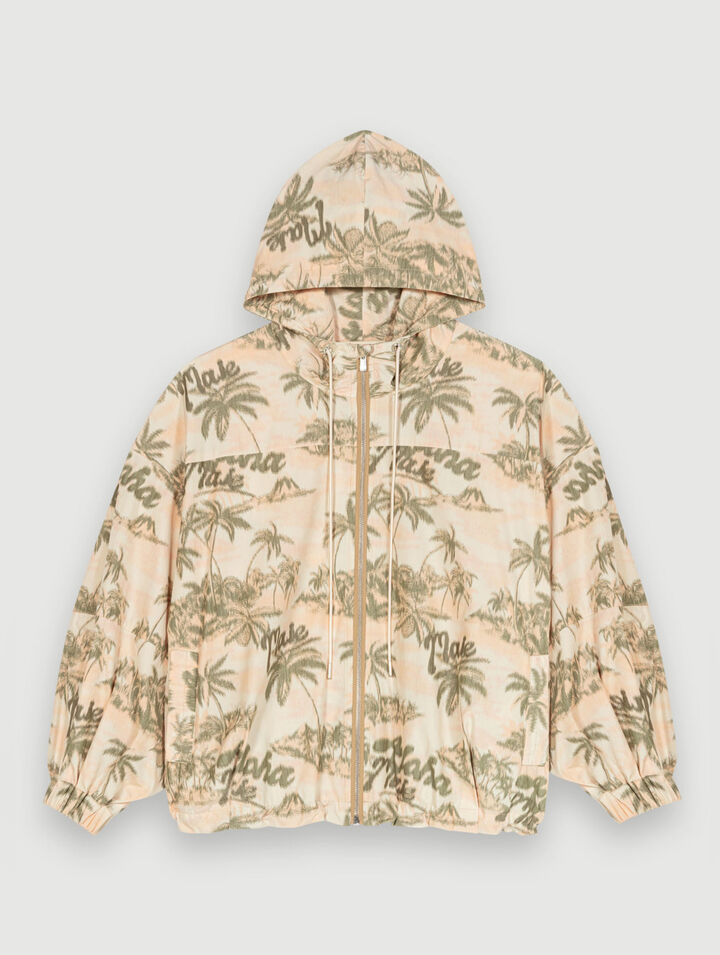 Palm-tree pattern jacket