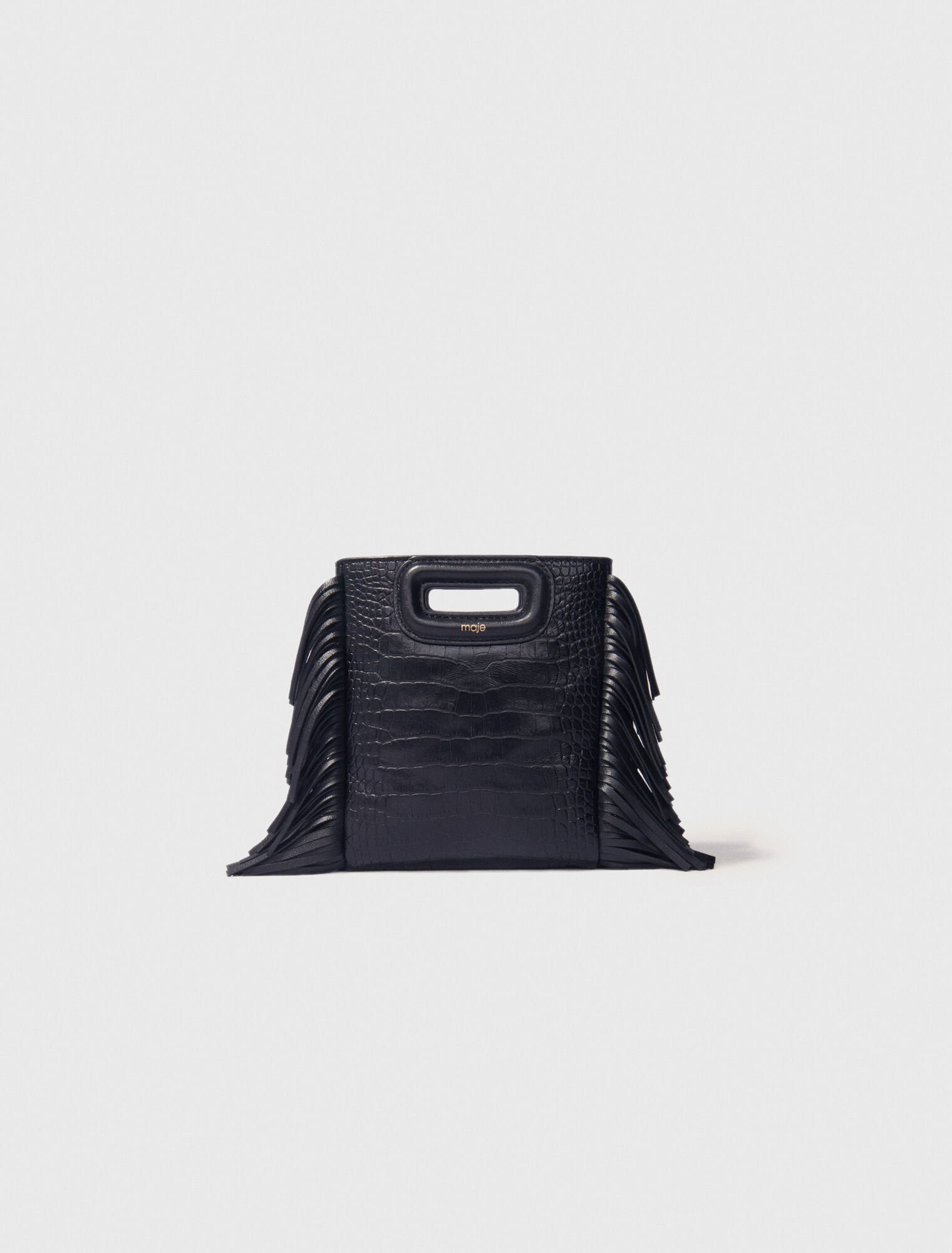 Sac M Mini en cuir effet croco