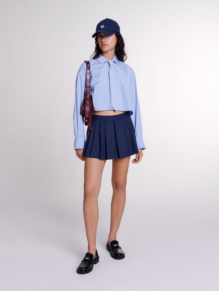 Chemise avec cravate amovible