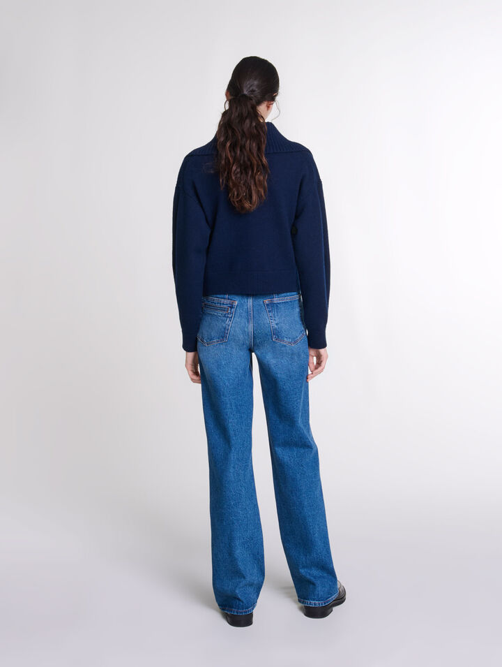 Cardigan en laine mélangée
