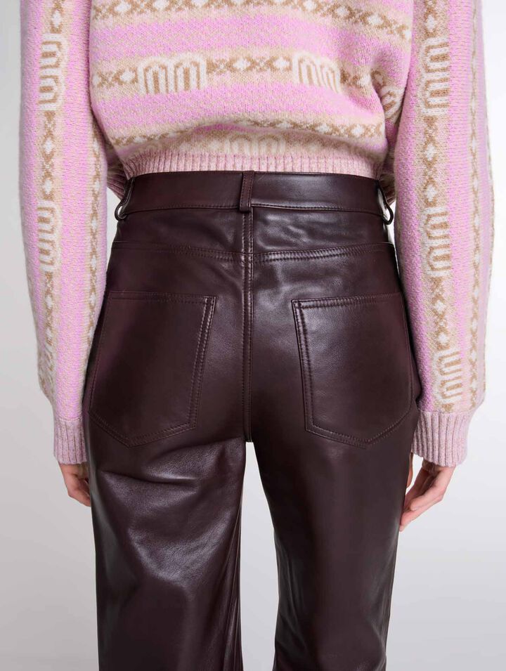 Pantalon en cuir