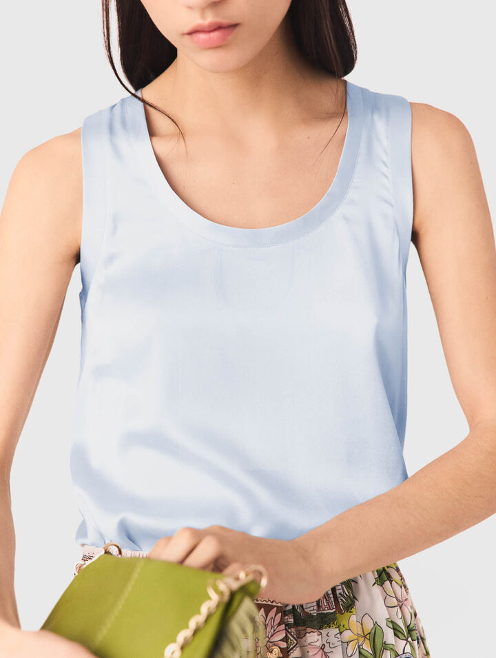 Silk vest top