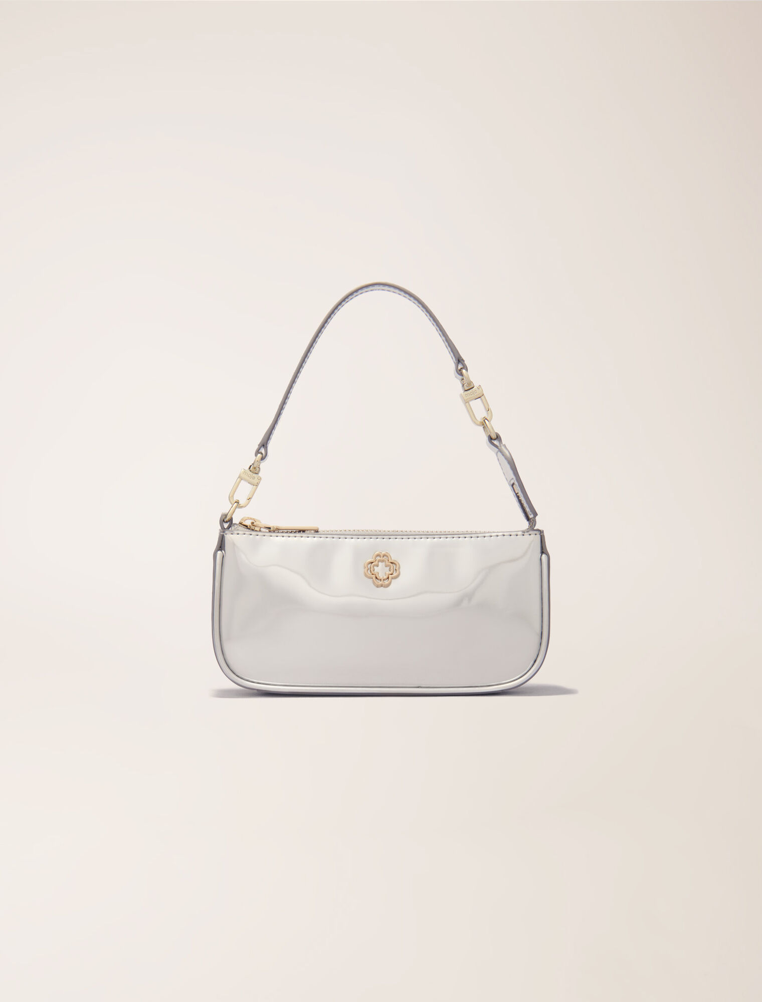 Sarah pouch en cuir miroir