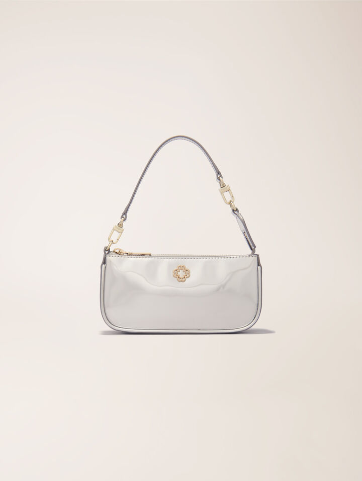 Sarah pouch en cuir miroir