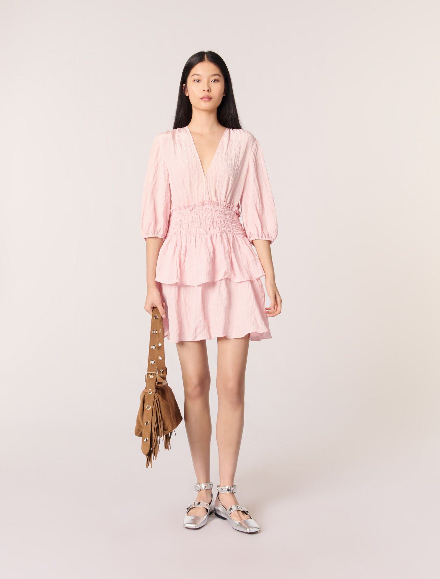 Short ruffled dress
