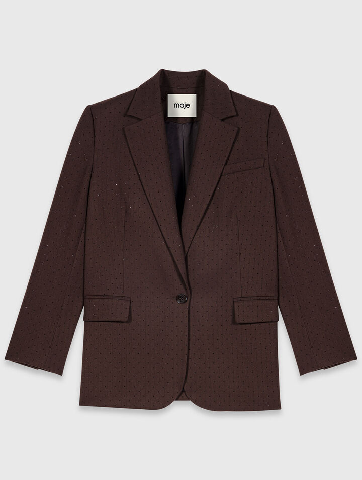 Rhinestone suit jacket