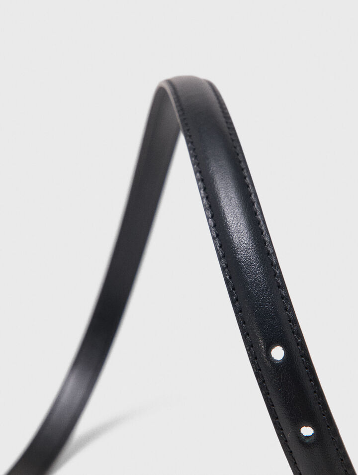 Ceinture fine en cuir