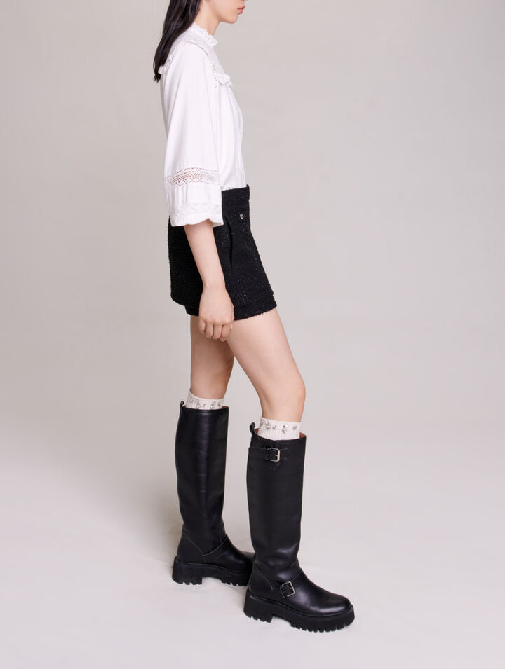 Tweed shorts