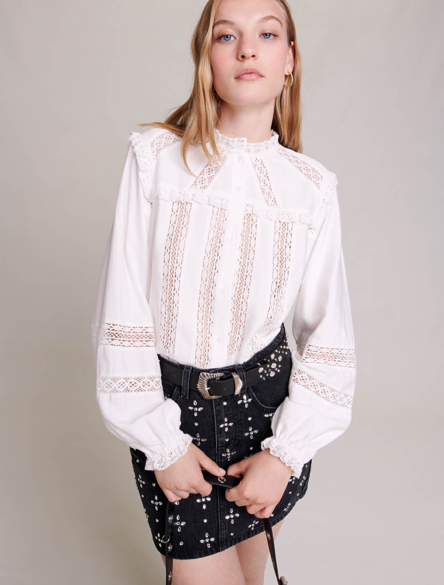 Openwork shirt