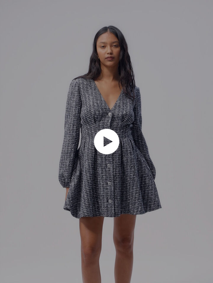 Short tweed dress
