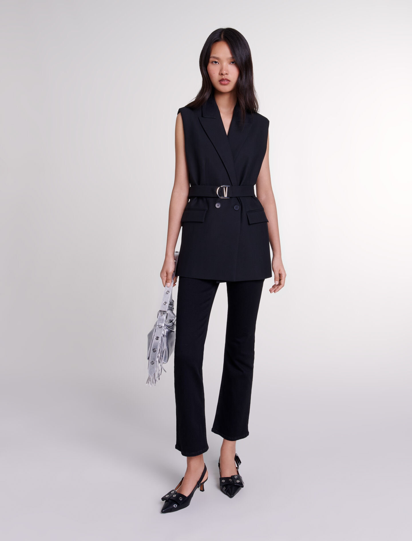 Veste tailleur longue outlet