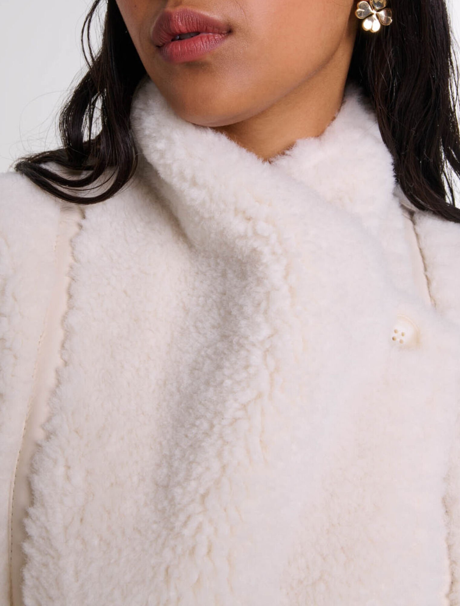 Short faux fur coat