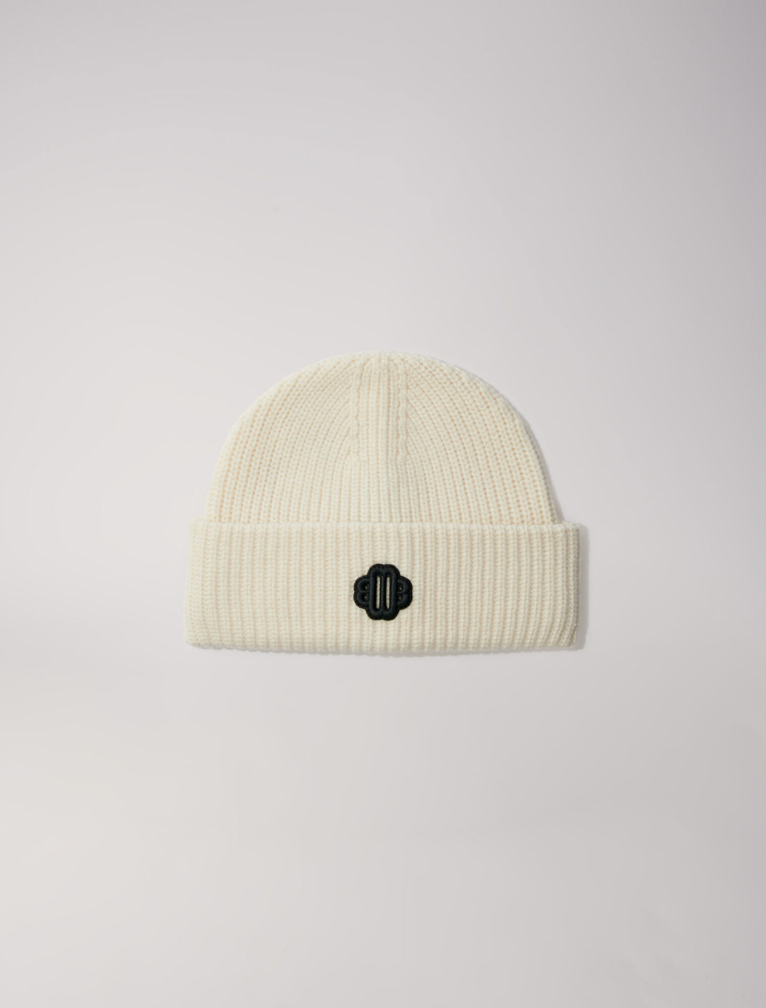 Bonnet mix laine en maille cotelée