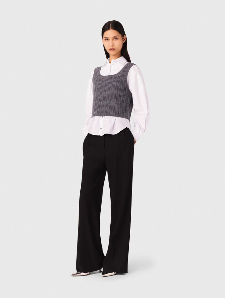Pantalon large de costume
