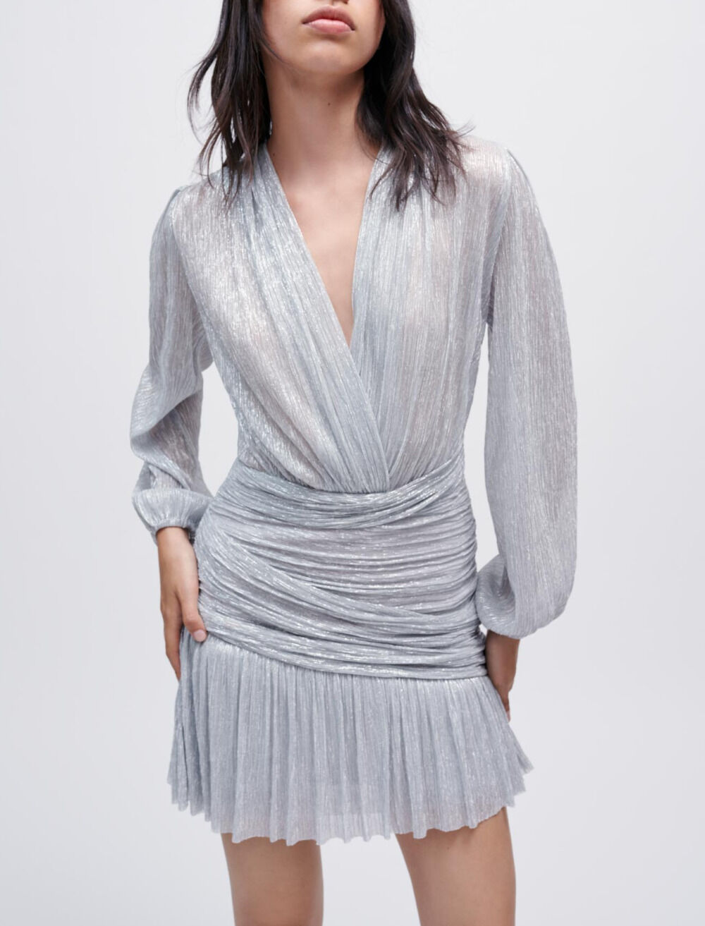 Robe ruffle maje cheap