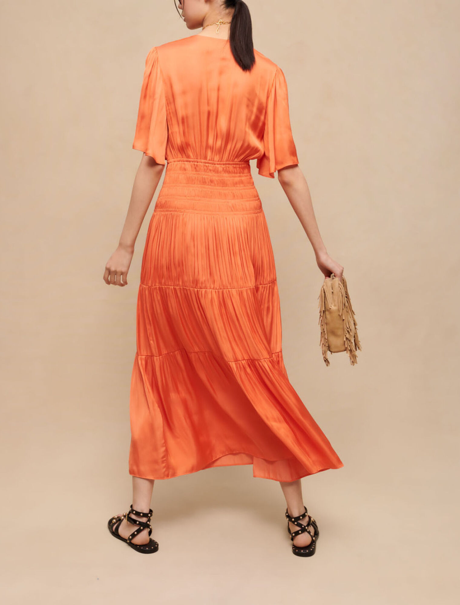 Long satiny dress