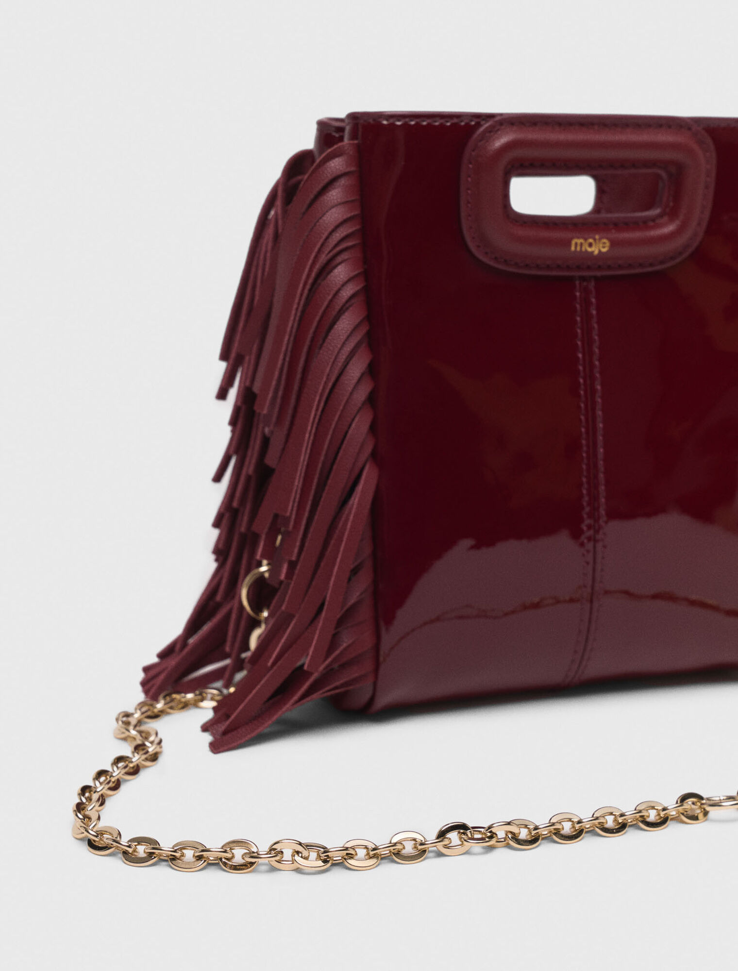 Sac M mini en cuir lisse