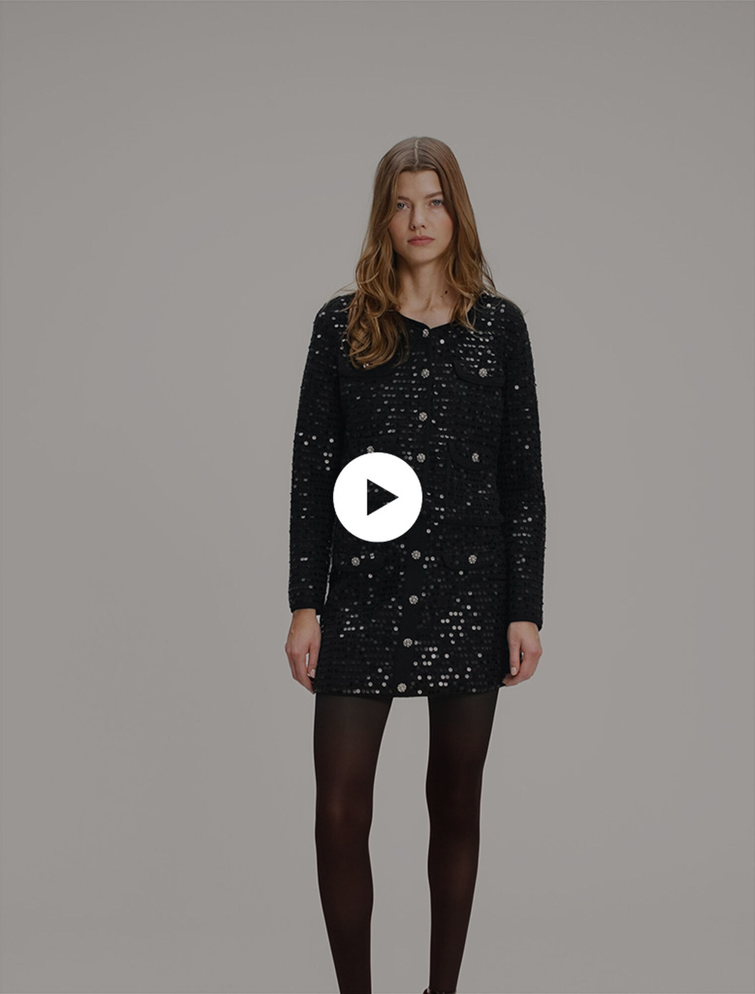 Sequin cropped cardigan