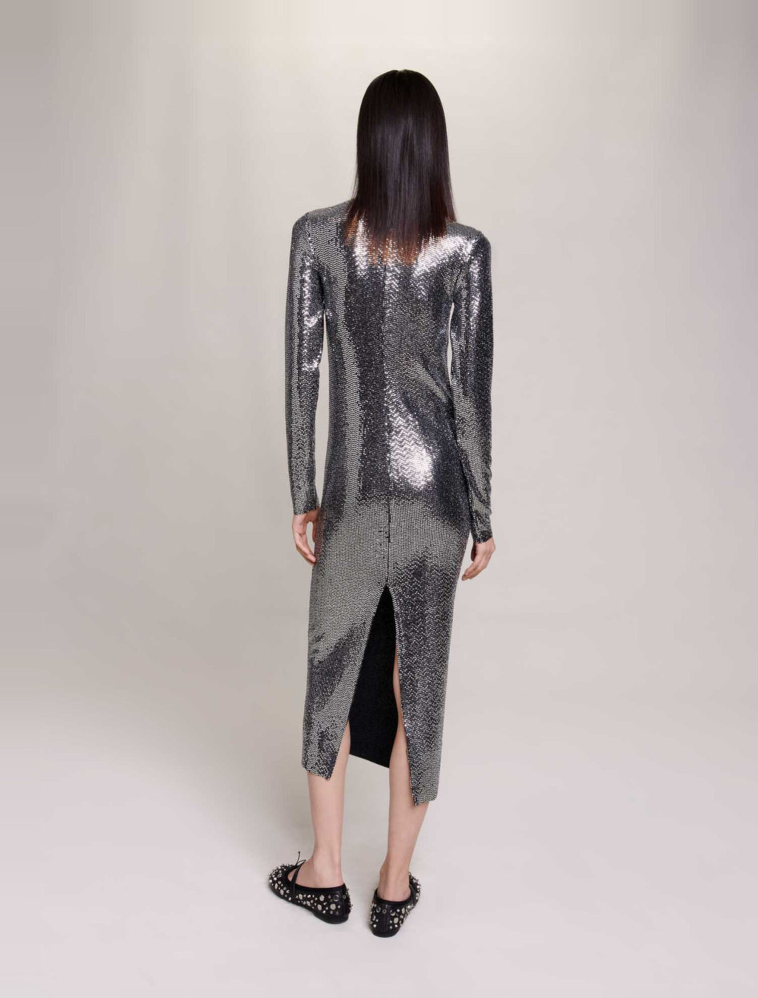 Robe longue glitter