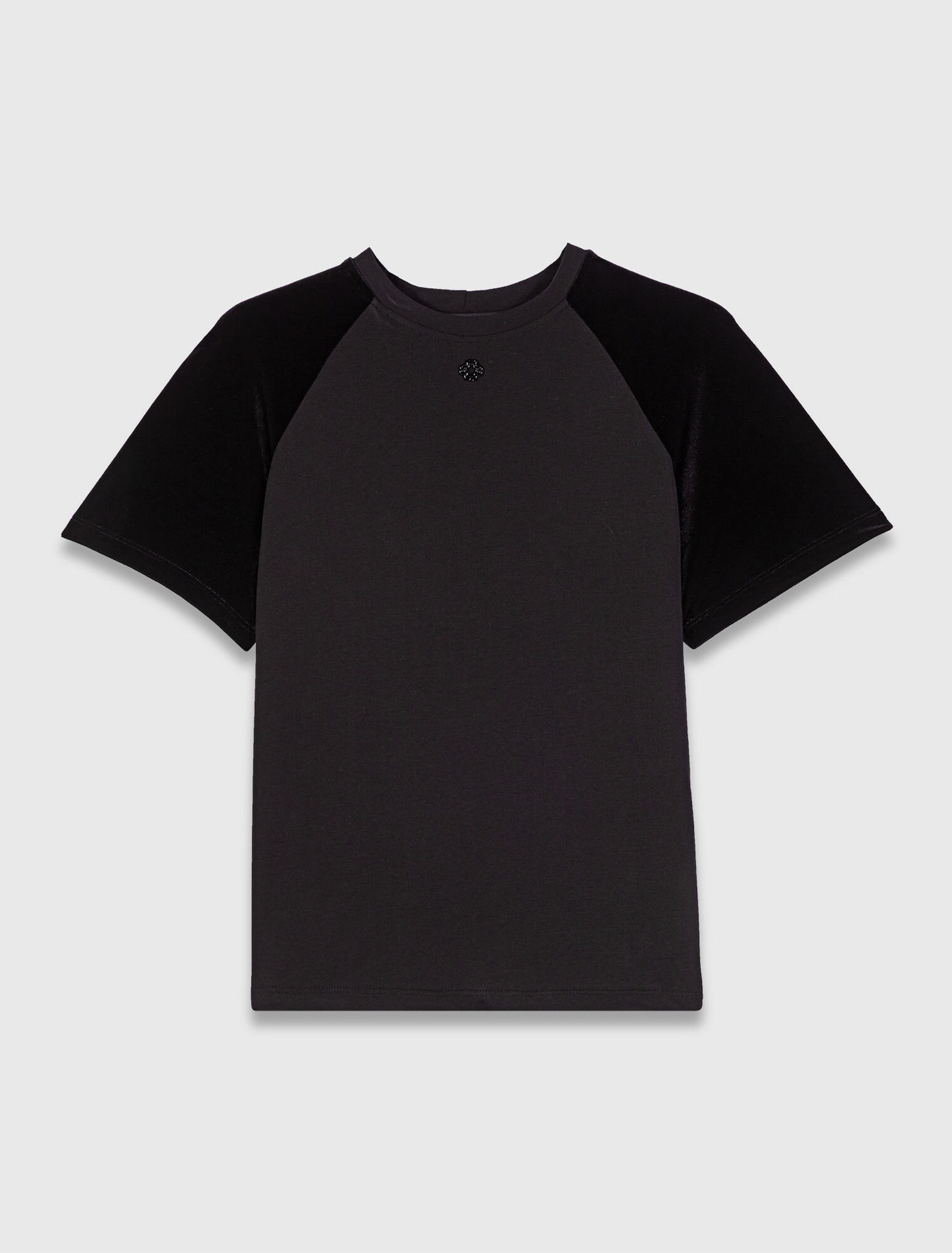 Tee shirt à manches velours