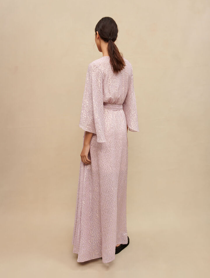 Robe longue brillante