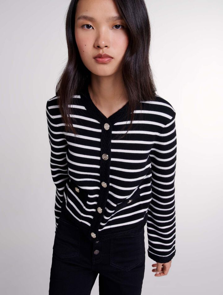 Cardigan à rayures 