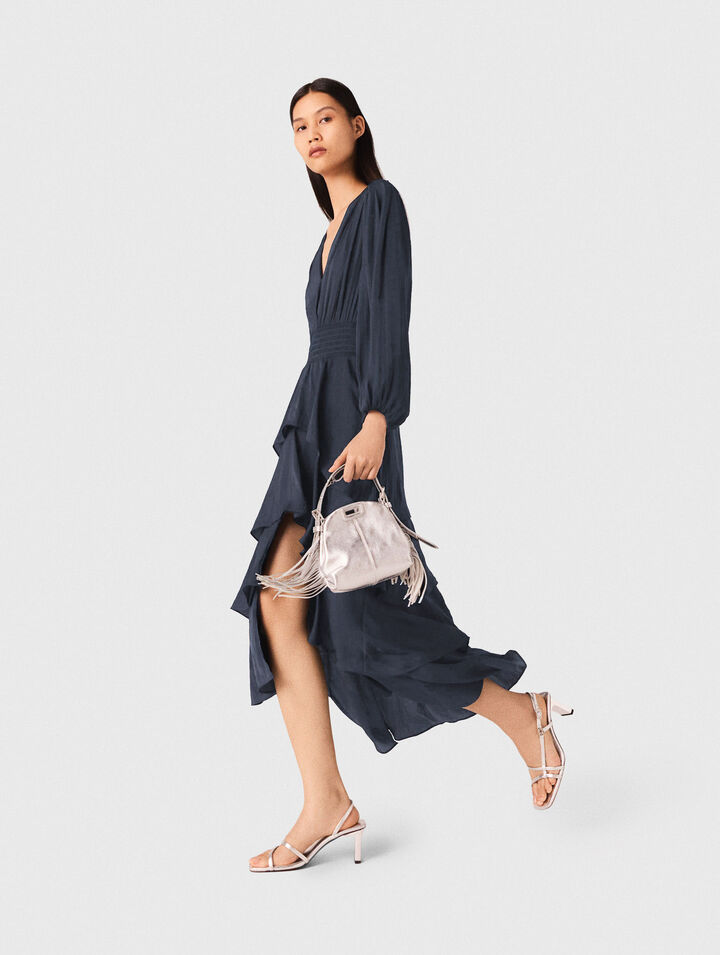 Ruffled maxi dress