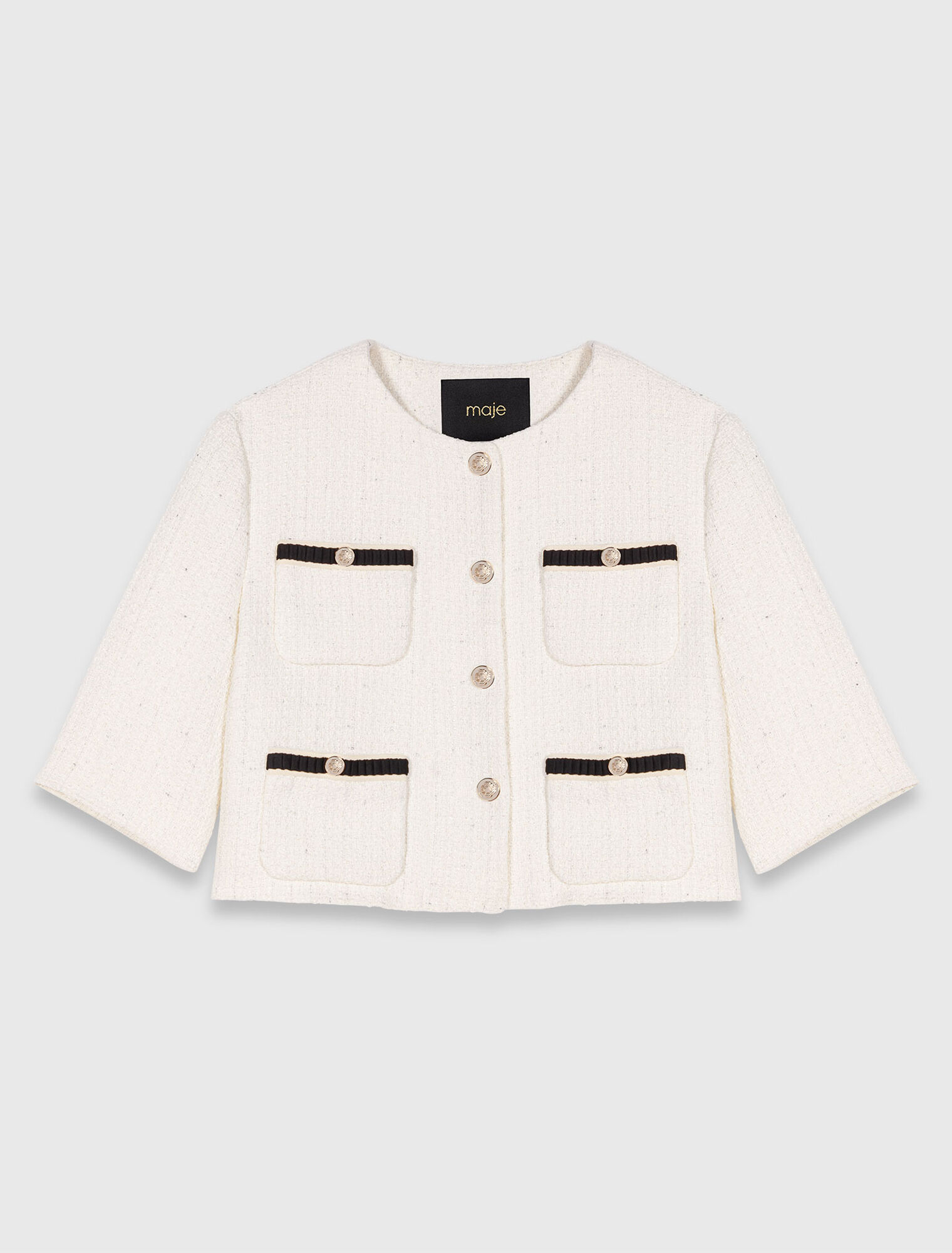 Veste courte en tweed