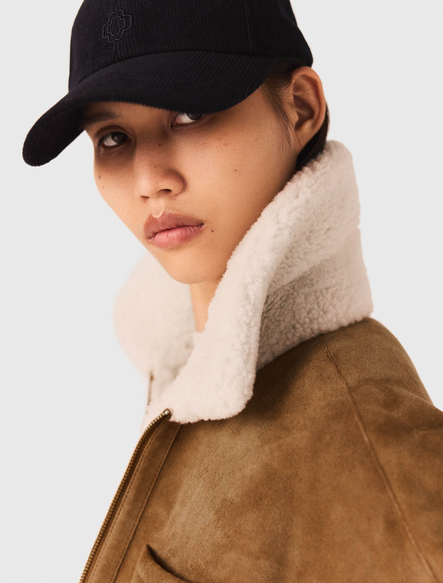 Manteau en peau lainée réversible